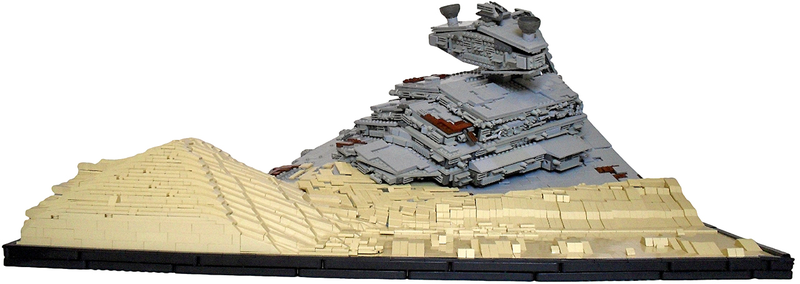 Illustration for article titled This Lego Model Reveals the Beauty of a Crashed Star Destroyer